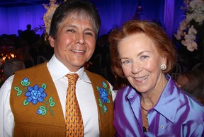 Clarence Louie, Chief of Osoyoos Indioan Band, and newest inductee into the Canadian Business Hall of Fame was the keynote at Barbara Brink’s Business Laureates of B.C. Hall of Fame dinner. Photo: Fred Lee.