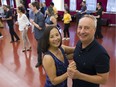 D2 Dance Studio's Jennifer and Stephen Dancey, organizers of the free salsa dance events at Robson Square. (Photo: Gerry Kahrmann, Postmedia)