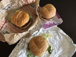 We tried the veggie options from three fast food destinations: A&W, White Spot and KFC.