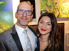 Dr. Peter AIDS Foundation executive director Scott Elliott and philanthropy officer Brittany Grant were all smiles following the successful return of Art for Life. Photo: Fred Lee.
