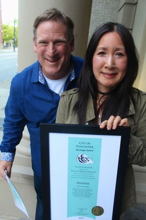 Bringing awareness to an earlier time in the city’s history, Danny Filippone’s Penthouse Nightclub and Carol Lee’s Chinatown BBQ Restaurant were singled out for a Vancouver Heritage Award. Photo: Fred Lee.