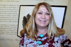 Native of Mexico City, Vancouver-based abstract artist Miriam Aroeste donated one of her latest works to the Smith Foundation fundraiser that would ultimately generate $188,000 for Artists for Kids. Photo: Fred Lee.