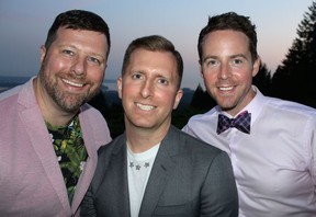Leading the fundraising charge were Weber Shandwick’s Ryan Bazeley, The Lazy Gourmet’s Kevin Mazzone and Vancity’s Ryan McKinley. This year 65 kids will have the opportunity to experience camp thanks to the generosity of individuals, businesses and foundations. Photo: Fred Lee.