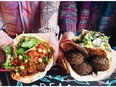 Chickpea's signature falafel and shakshuka. credit:Steph Yu [PNG Merlin Archive]