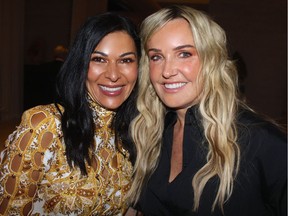 SHOW OF LOVE: Zahra Salisbury and Anna Bosa co-chaired the Dazzling Love B.C. Women’s Health Foundation benefit turned basketball viewing party.