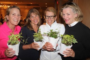 WINNING FOURSOME: Jill Davies, Meryl Begert, Lianne Gulka and Carol Mothersill were this year’s top ladies foursome at the annual Golf for the Homeless tournament held at the University Golf Course. Photo: Fred Lee.
