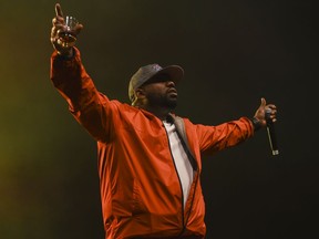 The Wu-Tang Clan was in Vancouver Sunday night to kick off the jazz festival. Their appearance comes 26 years after Enter the Wu-Tang (36 Chambers) dropped and turned hip-hop upside down. The multi-member rap crew is on the road celebrating the anniversary. Photos Rebecca Blissett/PNG    [PNG Merlin Archive]