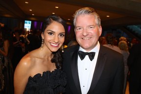 CBC evening news anchors Anita Bathe and Mike Killeen emceed the evening’s festivities on the VAG grounds. Photo: Fred Lee.