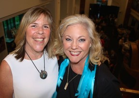 Bill Reid Gallery Foundation board chair Joanne Gassman and gala chair Lisa Seed were all smiles following a record setting $168,000 raised from their sixth Raven’s Feast fundraising dinner. Photo: Fred Lee.