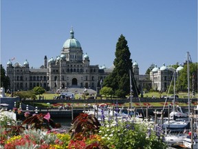 B.C. legislature in Victoria.