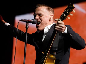 Bryan Adams performs at Rogers Place during The Ultimate World Tour in Edmonton, on Friday, June 8, 2018.