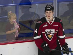 Bowen Byram, the fourth overall pick in this year's NHL draft, will be back with the Vancouver Giants this WHL season.