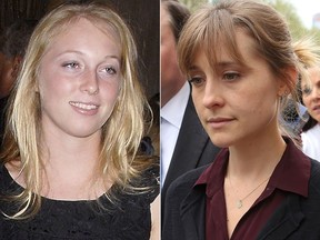India Oxenberg, left, and Allison Mack. (Getty Images file photos)