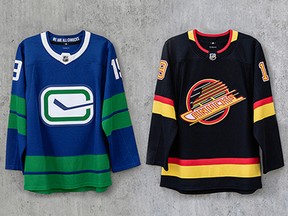 The Vancouver Canucks have shared four new jersey designs that will be rolled out for the franchise's 50th anniversary season.