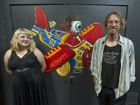 Phoenix Robson and Jim Carrico of the Red Gate Arts Society at their East Vancouver venue June 1.