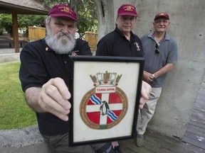 From left, John Appler, Doug Lumley and Val Ivancic were shipmates aboard HMCS Terra Nova when it was sent on a 150-day deployment to Vietnam in 1973. After Victoria city council’s insulting cheap shot at veterans over Remembrance Day spending the navy buddies are setting sail for a different port.