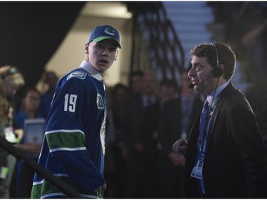 Vasily Podkolzin was selected by the Vancouver Canucks in the first round of the 2019 NHL Draft at Rogers Arena, Friday, June 21.