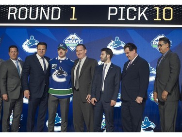Vasili Podkolzin is picked tenth in the first round of the 2019 NHL Draft at Rogers Arena, Friday, June 21, 2019.
