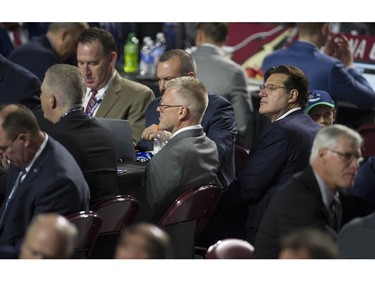 Vancouver Canucks owner Francesco Aquilini during day 2 of the 2019 NHL Draft at Rogers Arena.