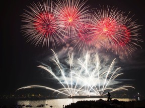 Team U.K. puts on a show at the 2017 Honda Celebration of Light in Vancouver.