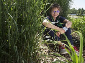 Bella Morrisseau Whiskeyjack, 9, poses for a photo, in Sherwood Park Wednesday July 17, 2019. Bella recently won a story competition for her book on Treaty 6. Photo by David Bloom