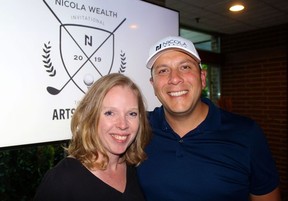 Jennifer Podmore Russell and Conor Kinsella steered the annual Nicola Wealth Golf Invitational netting $250,000 for Arts Umbrella. Photo: Fred Lee.