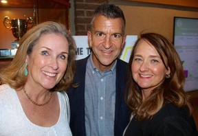 Arts Umbrella Foundation chair Jill Price, President Paul Larocque and board chair Michelle Martin were all smiles following a record setting day. Proceeds will provide more kids the opportunity to unleash their creative side. Photo: Fred Lee.
