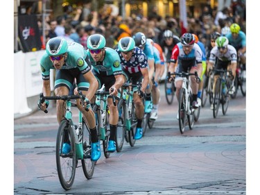 Men's race at 2019 Gastown Grand Prix,  More than 200 cyclists from 10 countries raced for the biggest criterium winning prize money in North America. Photo: Francis Georgian / Postmedia