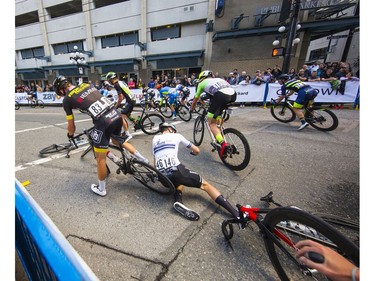 Men's race at 2019 Gastown Grand Prix,  More than 200 cyclists from 10 countries raced for the biggest criterium winning prize money in North America. Photo: Francis Georgian / Postmedia