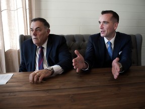 B.C. Legislative Speaker and Abbotsford MLA Darryl Plecas, left, and his chief of staff Alan Mullen.