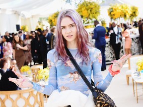 Grimes attends 2019 Roc Nation THE BRUNCH on February 9, 2019 in Los Angeles, California.