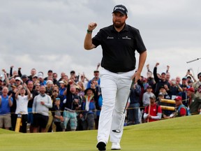 Shane Lowry on the 15th hole during the third round  of the British Open Saturday.