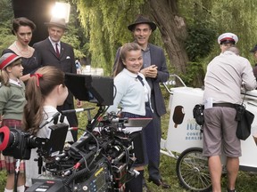 Cast and crew enjoy a light moment on the set of The Man in the High Castle. The production company is now suing its accountant, claiming misappropriation of more than $900,000.