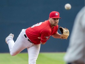 Vancouver Canadians pitcher Alex Nolan on the mound during a recent Northwest League game.