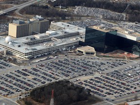 An aerial view of the National Security Agency headquarters in Ft. Meade, Md., on Jan. 29, 2010.