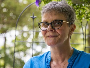 Maple Ridge resident Tammy Gadsby, 60, says that smoking marijuana helps her better manage her fibromyalgia, depression, anxiety and PTSD than other drugs and that smoking pot produces nearly immediate relief. She wants to be exempted from the smoking ban in her condo. (Francis Georgian/PNG FILES)