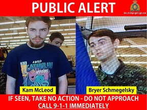 RCMP issued a public waring over Kam McLeod and Bryer Schmegelsky. The pair are suspects in the murder of Australian Lucas Fowler and his American girlfriend Chynna Deese.