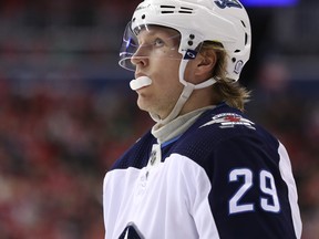 Jets young sniper Patrik Laine has not scored in 55 of the team’s 73 games.  Getty Images