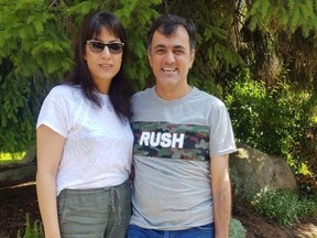 Iranian-born B.C. resident  Saeed Malekpour, pictured with his sister Maryam Malekpour, has returned to Vancouver after being imprisoned and allegedly tortured in his home country for 11 years.