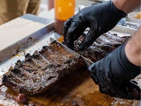 Big Day Barbeque pork ribs, by Rhys Amber.