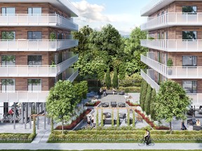 A rendering of the new ML Emporio Properties project, Aristotle, located in the Willoughby neighbourhood in Langley.