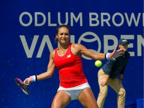 Heather Watson (above) beat Sara Sorribes Tormo in straight sets on Sunday to win the Odlum Brown VanOpen women's final at Hollyburn Country Club. Photo: Arlen Redekop/Postmedia