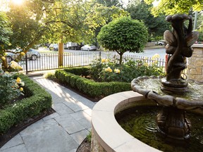 An outdoor water feature at the entrance to your home sets a tranquil tone for guests, such as here in this Point Grey residence, designed by Claudia Rust, of Formwerks Architecture.