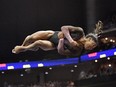 Simone Biles performs her floor routine during the 2019 U.S. Gymnastics Championships at Sprint Center. (Denny Medley-USA TODAY Sports)