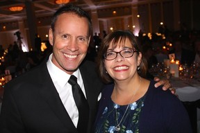 Sportsnet’s Perry Solkowski emceed for the tenth time while Sandra Boyce’s Scotiabank sponsored the annual Boys and Girls Club of South Coast B.C. charity dinner. Boyce is also a former club kid. Photo Fred Lee.