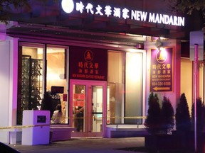 One man was taken to hospital in critical condition after being shot early Sunday outside the New Mandarin Seafood Restaurant in Vancouver.