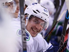 Sven Baertschi has 8 points in just four AHL games since his demotion at the end of Canucks' training camp.
