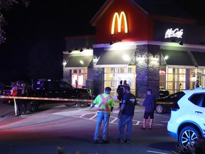 RCMP in Langley confirm shots were fired and say a victim was found dead at the entrance to a McDonald’s restaurant at about 8 p.m.