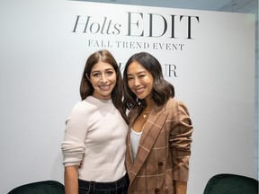 On September 15, 2019, Holt Renfrew Vancouver hosted Stephanie Mark, co-founder of the Coveteur and Aimee Song, founder of Song of Style for a Holt's Edit Fall Fashion Trends presentation.