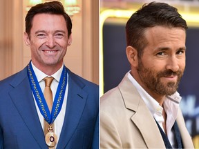 Australian actor Hugh Jackman (L) is seen after being awarded an Order of Australia in Melbourne. Ryan Reynolds honours his longtime friend on Instagram.